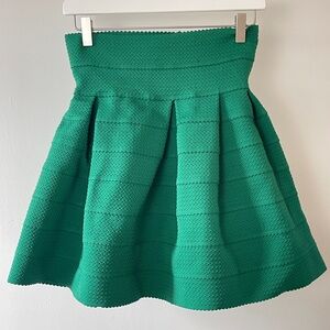 H&M Vibrant Green Christmas skirt